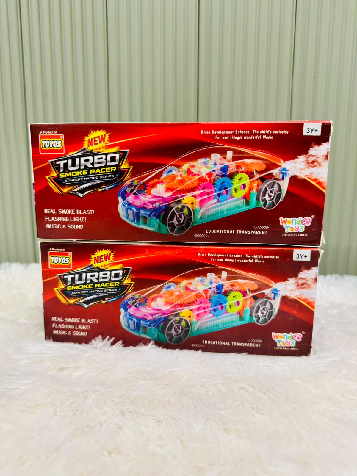 Turbo Smoke Racer Car | Real Smoke Blast, Flashing Lights, Music & Sound Toy Car for Kids