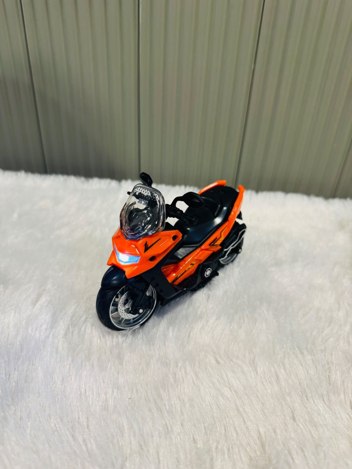 Friction Power Motorcycle | Light & Sound Pull Back Toy | Suitable for Kids & Toddlers