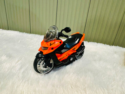 Friction Power Motorcycle | Light & Sound Pull Back Toy | Suitable for Kids & Toddlers