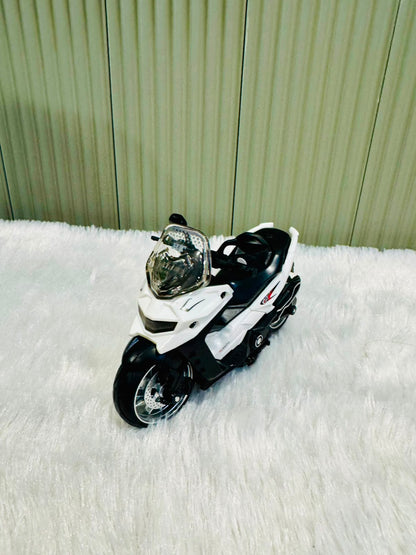 Friction Power Motorcycle | Light & Sound Pull Back Toy | Suitable for Kids & Toddlers