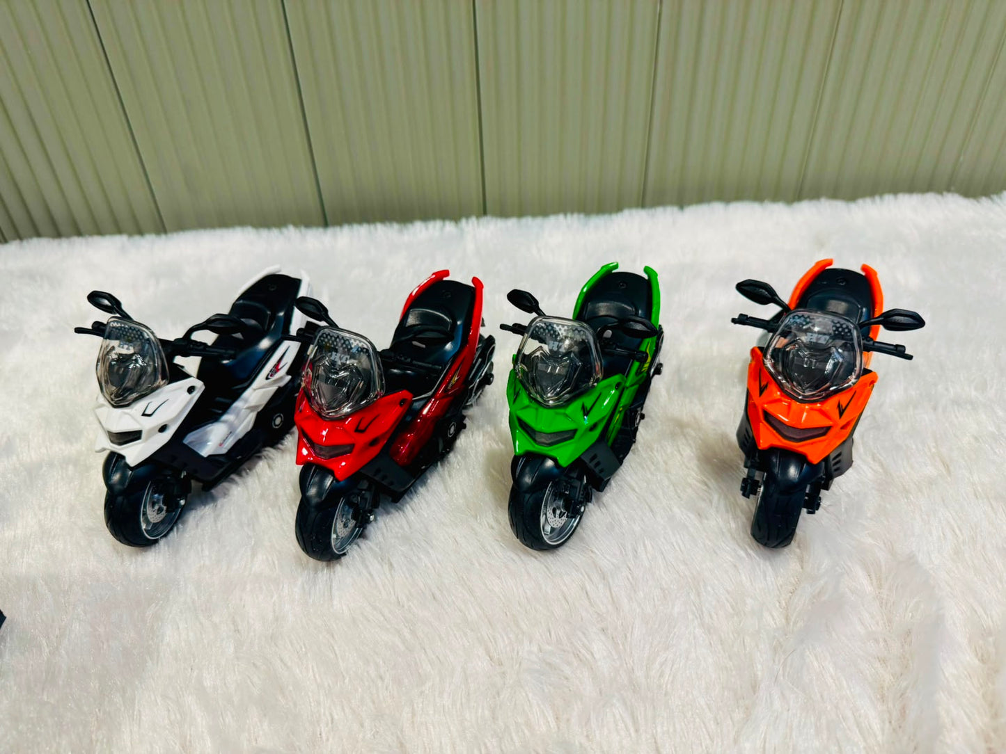 Friction Power Motorcycle | Light & Sound Pull Back Toy | Suitable for Kids & Toddlers