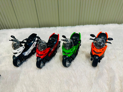 Friction Power Motorcycle | Light & Sound Pull Back Toy | Suitable for Kids & Toddlers