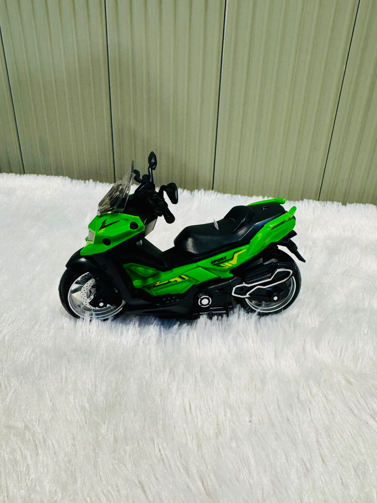Friction Power Motorcycle | Light & Sound Pull Back Toy | Suitable for Kids & Toddlers