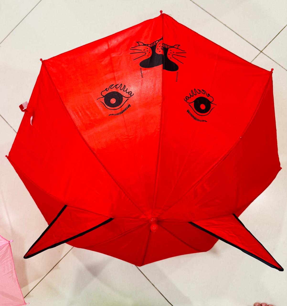 Animal Design Ear Umbrella for Kids | Cute Cartoon Kids Umbrella