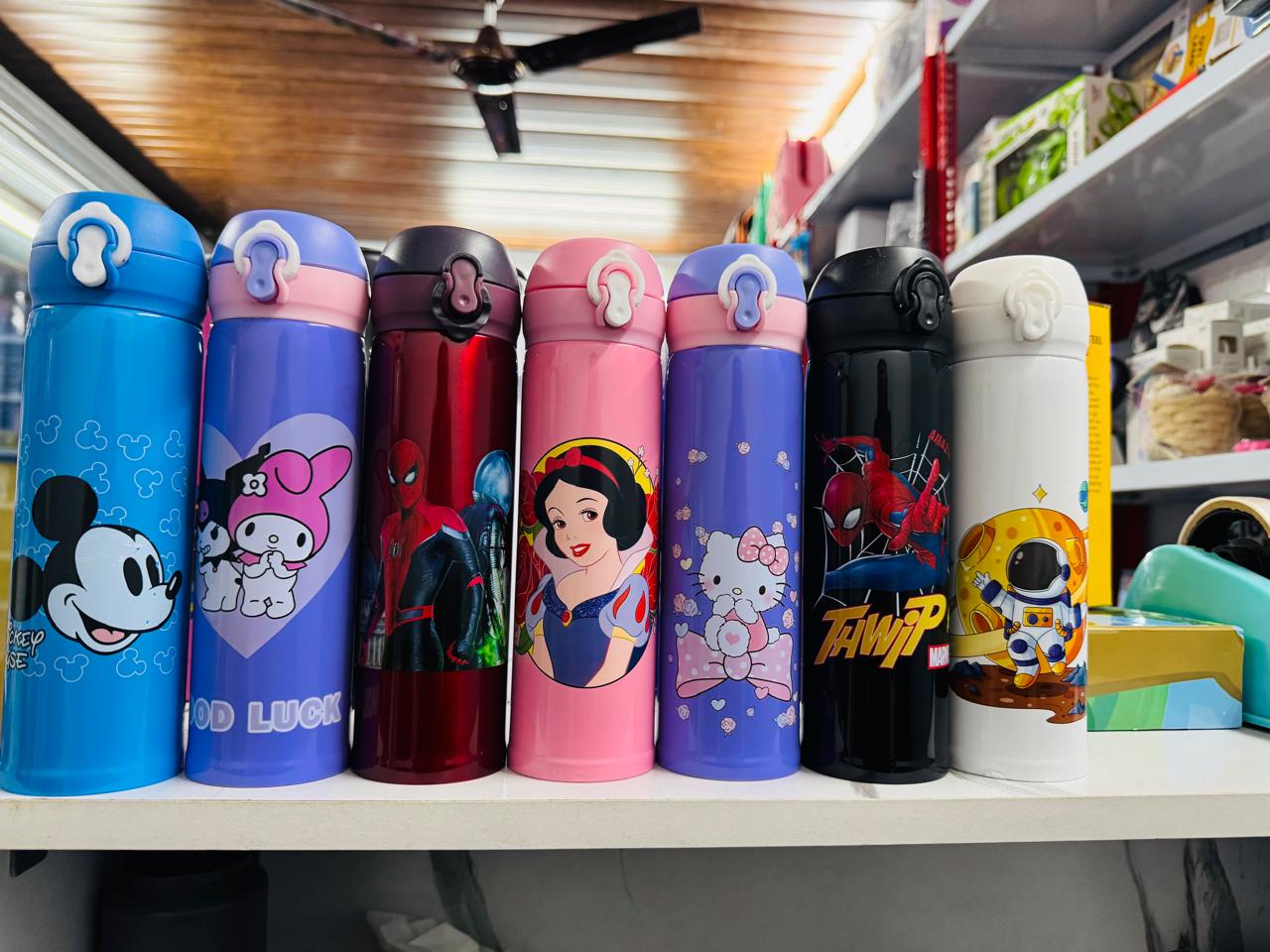 Cartoon Printed Stainless Steel Water Bottle 500ml