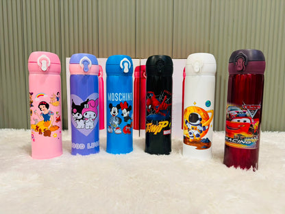 Cartoon Printed Stainless Steel Water Bottle 500ml