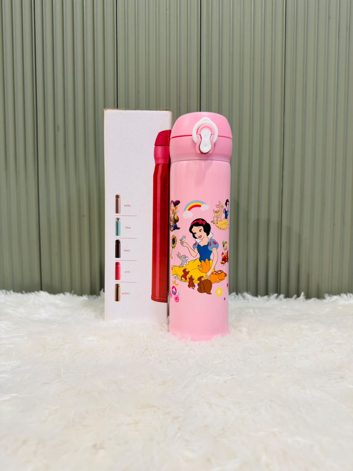 Cartoon Printed Stainless Steel Water Bottle 500ml