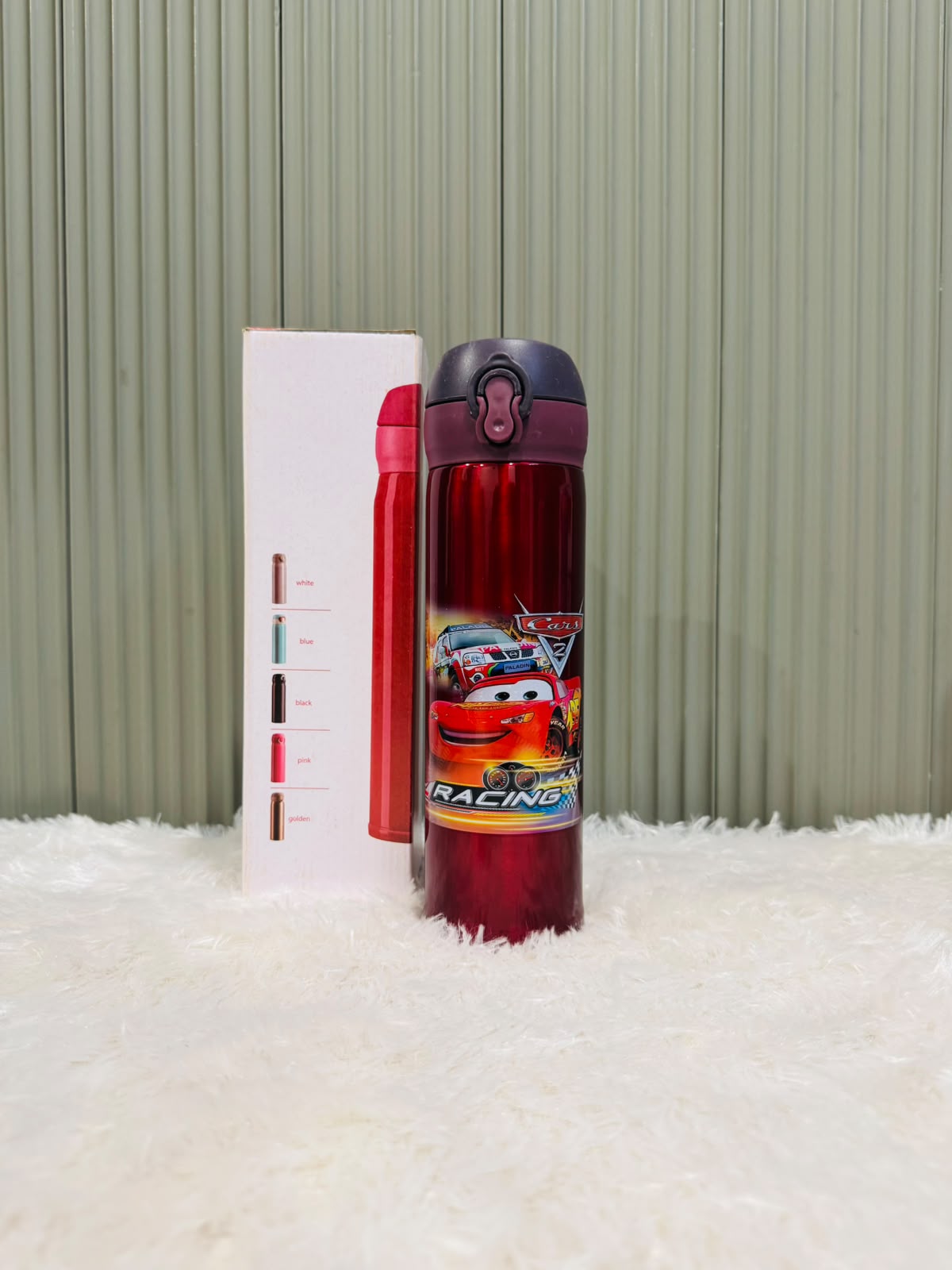 Cartoon Printed Stainless Steel Water Bottle 500ml