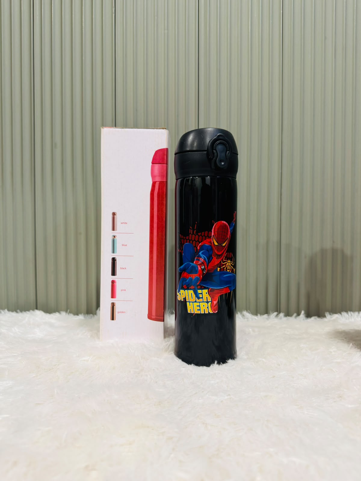 Cartoon Printed Stainless Steel Water Bottle 500ml