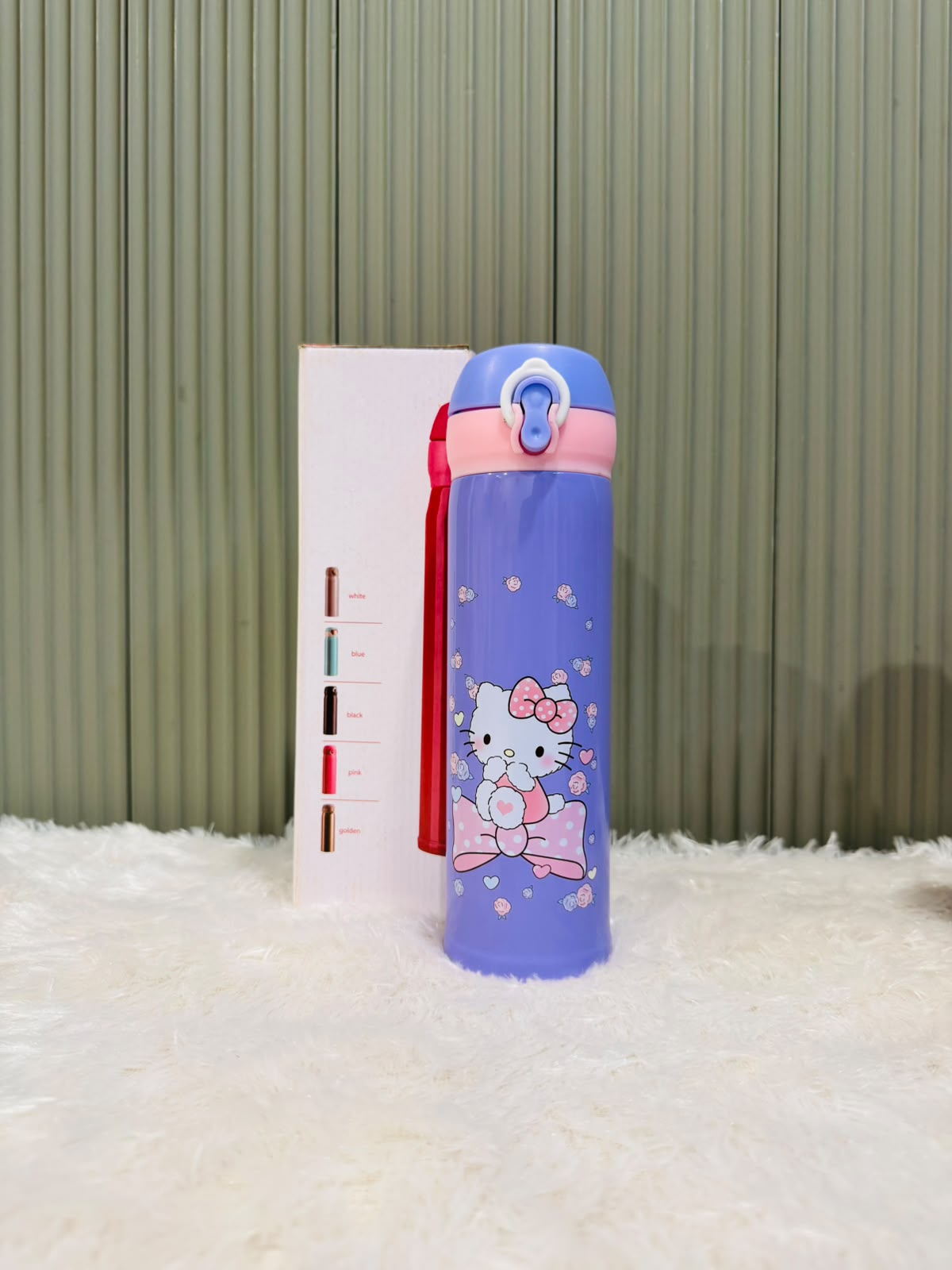 Cartoon Printed Stainless Steel Water Bottle 500ml