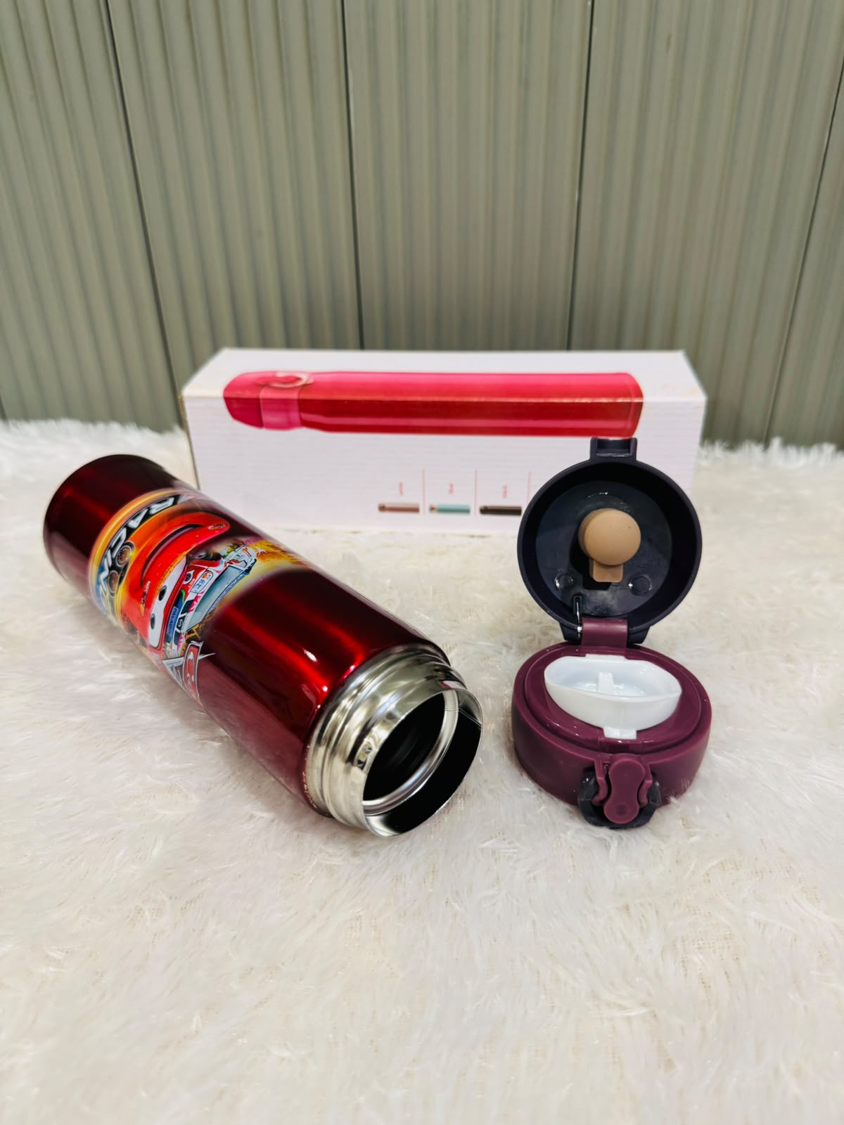 Cartoon Printed Stainless Steel Water Bottle 500ml
