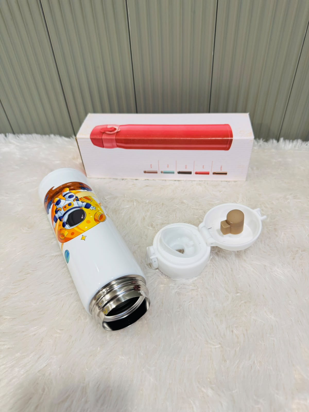 Cartoon Printed Stainless Steel Water Bottle 500ml