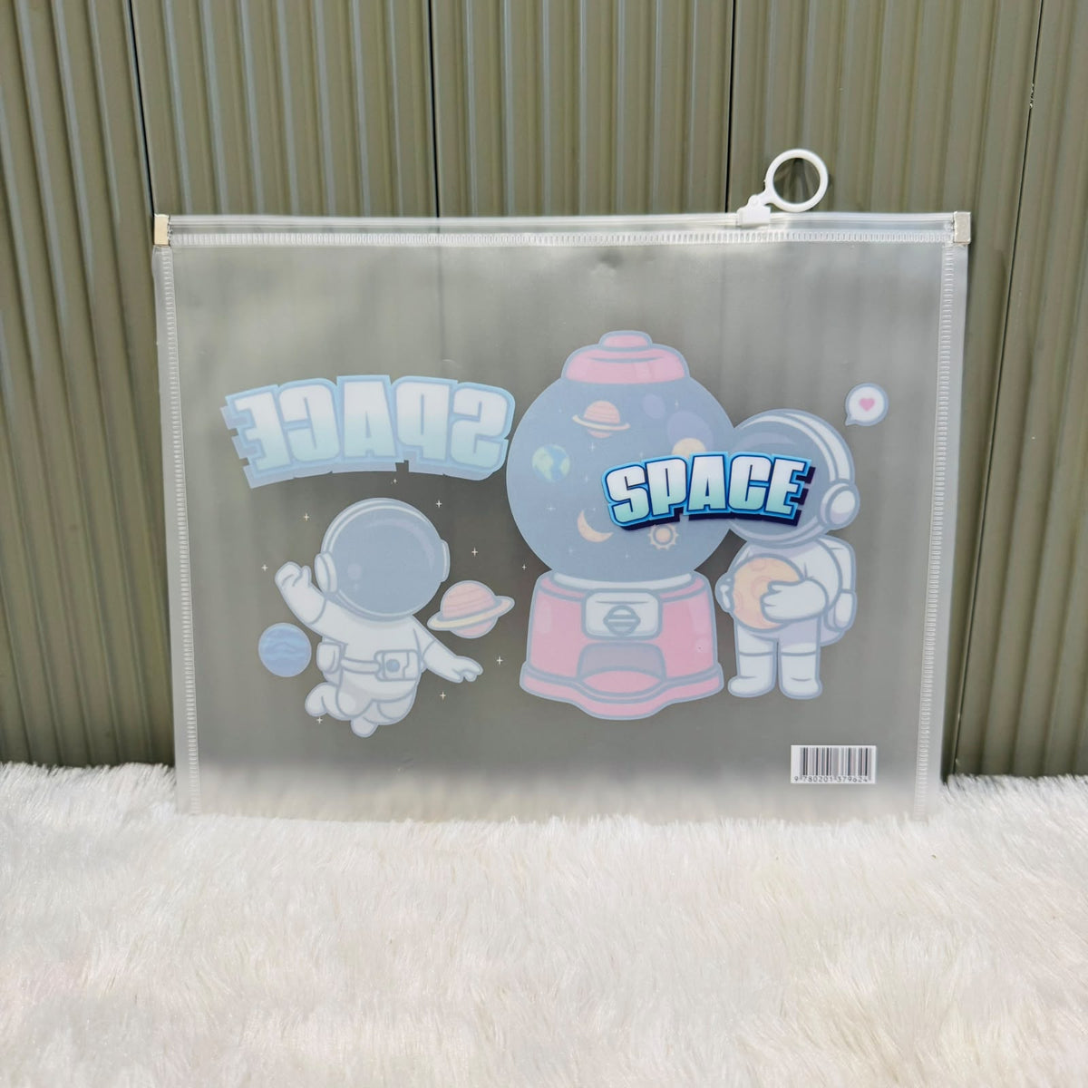 Character print Zip lock A4 size Pouch - multiprint