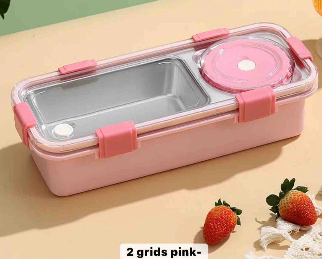 STAINLESS STEEL LUNCH BOX (600ml + 150ml) ✨🍱