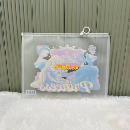 Character print Zip lock A4 size Pouch - multiprint
