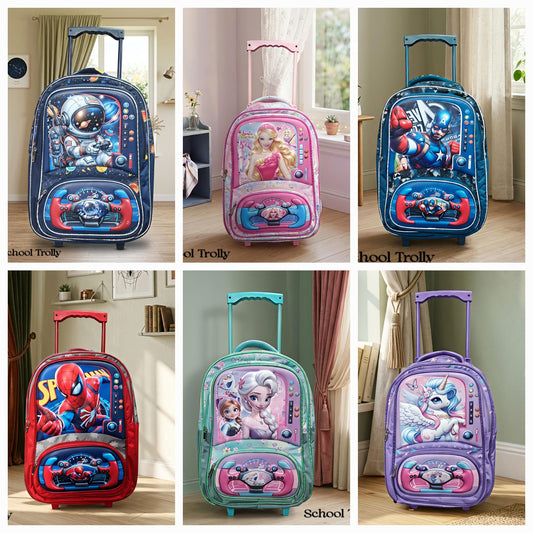 Trolley School Bag for Kids 🎒🛞