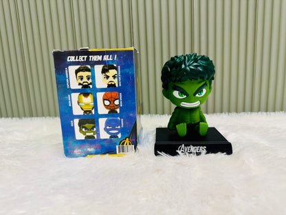 Action Figure Limited Edition Bobblehead with Mobile Holder for Car Dashboard, Office Desk & Study Table