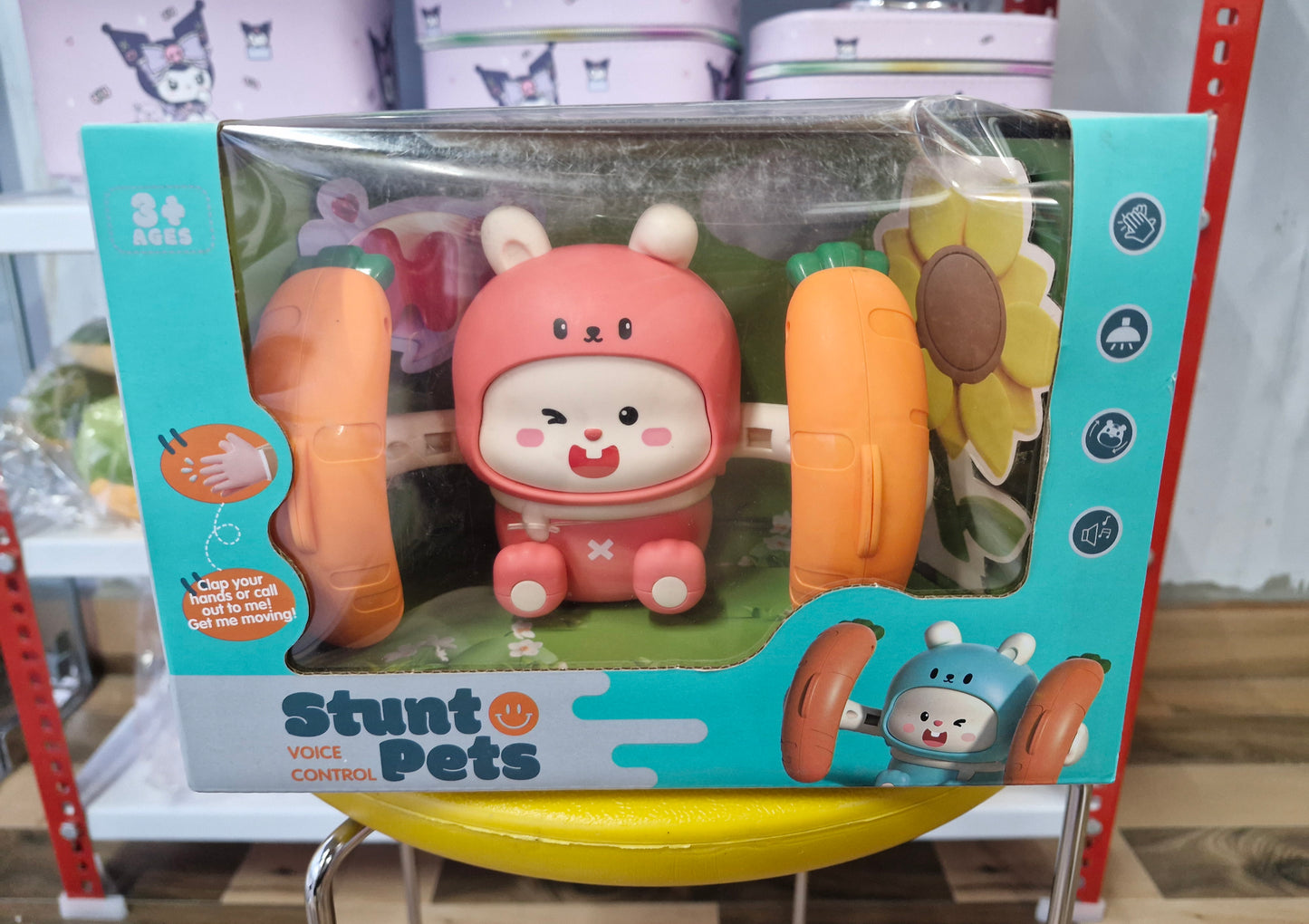 Jumping Bunny Stunt Pets Toy for Kids | Musical & Voice Control Interactive Bunny