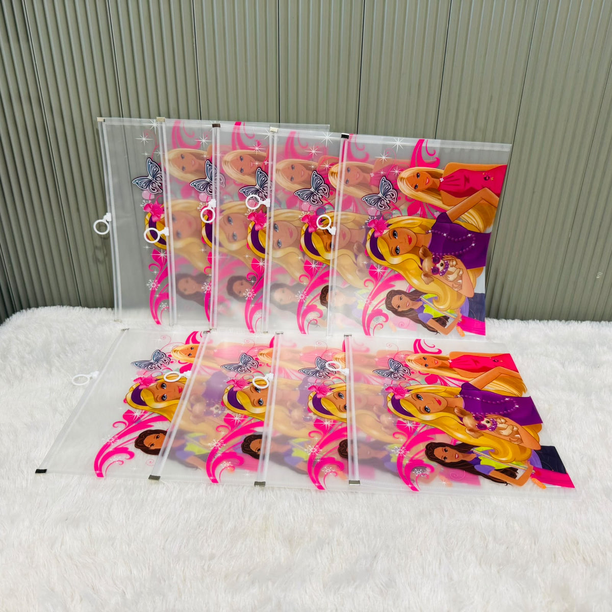 Character print Zip lock A4 size Pouch - multiprint