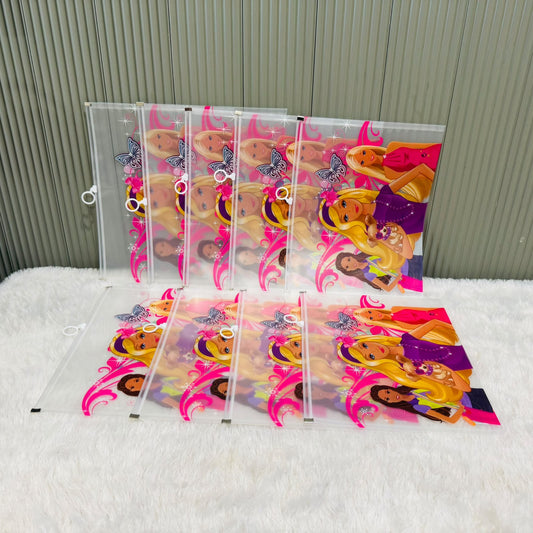 Character print Zip lock A4 size Pouch - multiprint