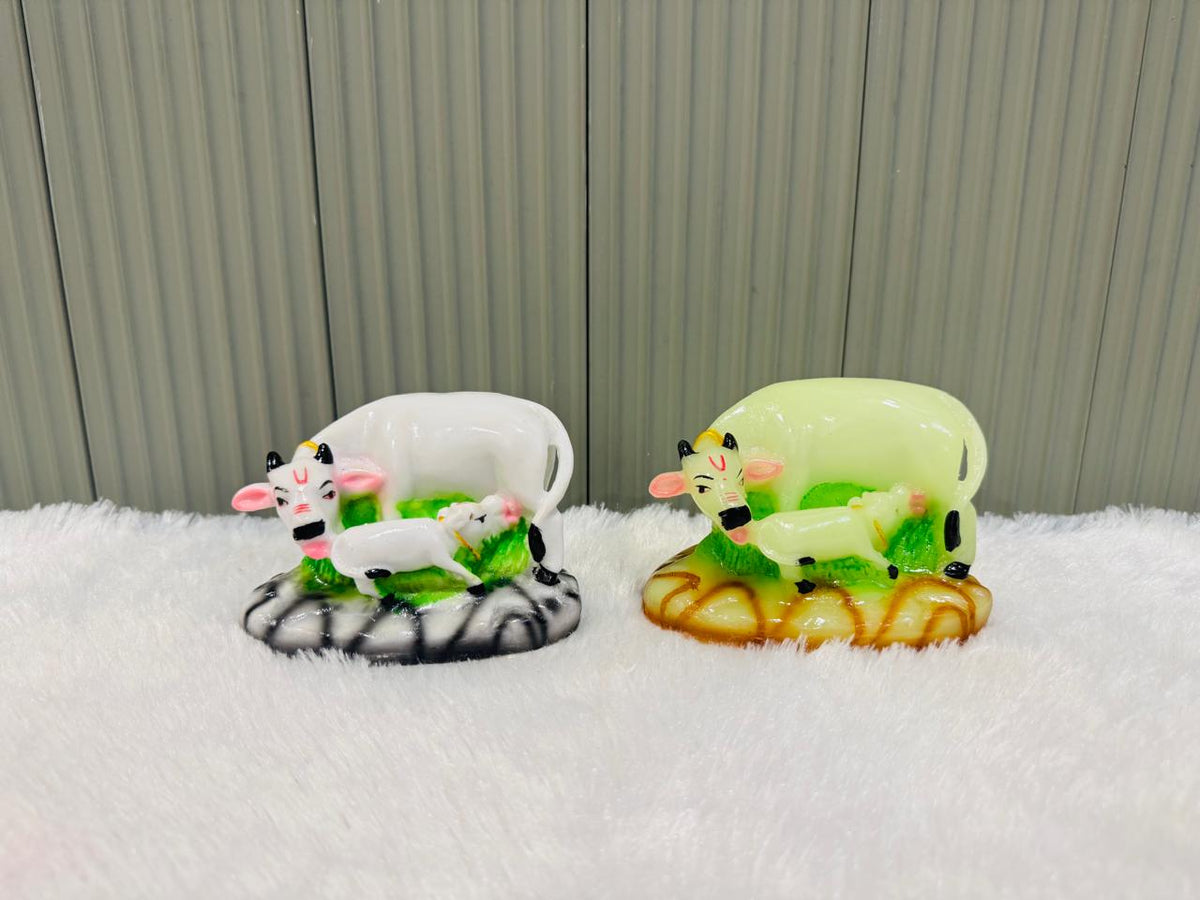 Perfy Handicrafts Kamadhenu/Gomatha/Cow with Calf