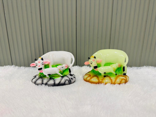 Perfy Handicrafts Kamadhenu/Gomatha/Cow with Calf