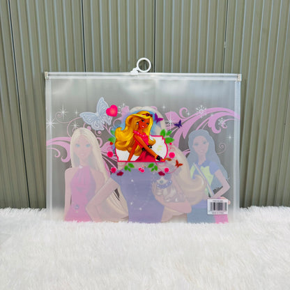 Character print Zip lock A4 size Pouch - multiprint