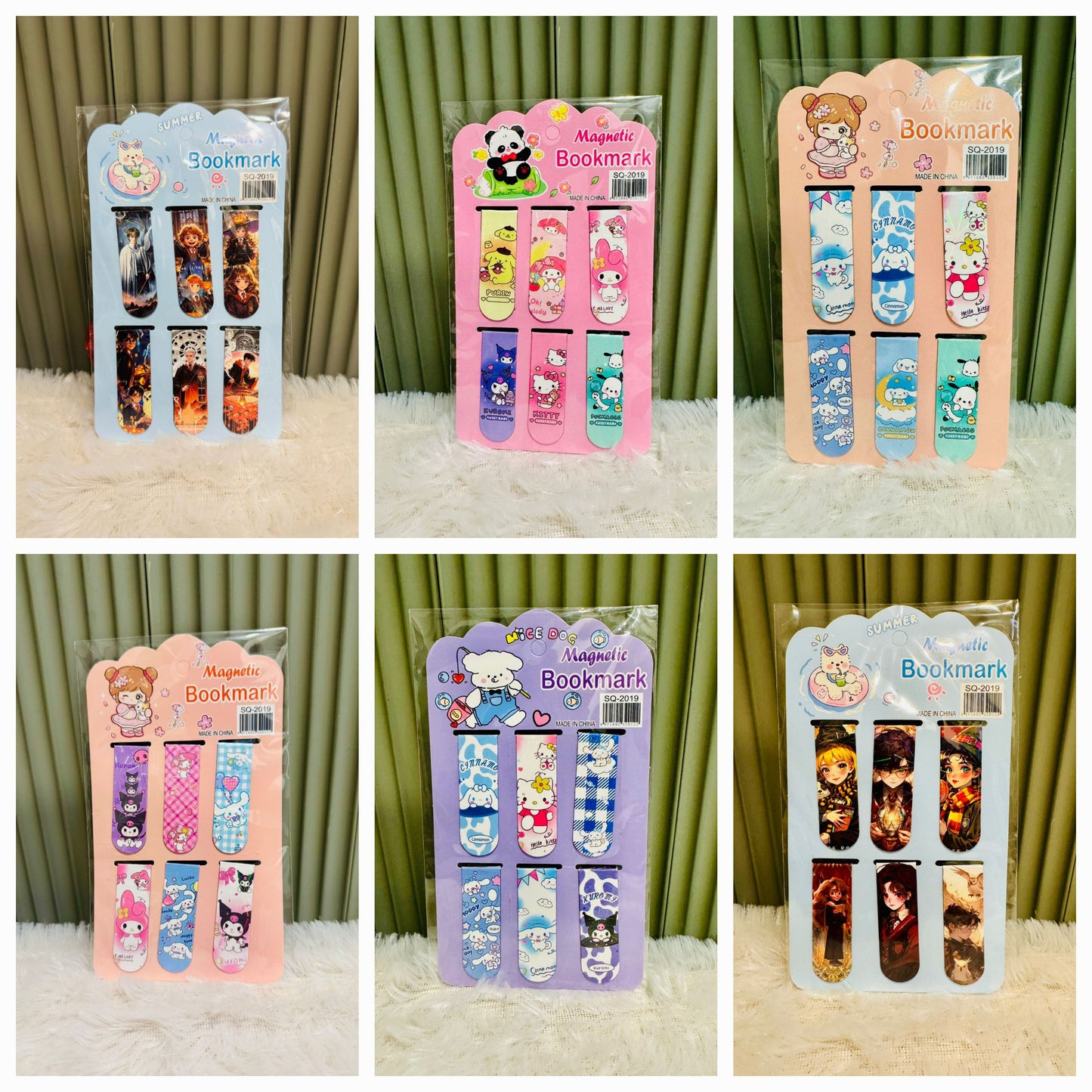 Cute Magnetic Bookmark Set 📚