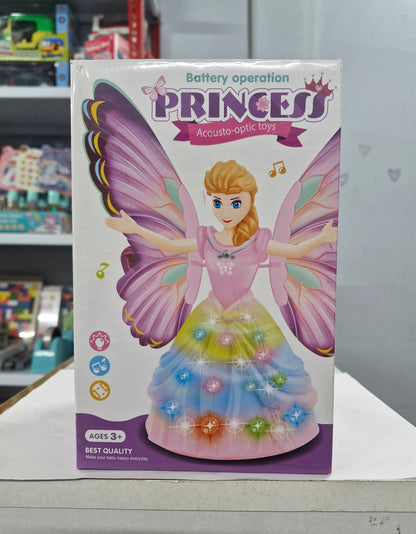 Princess Doll | Battery Operated Acousto-Optic Toy with Light, Music & Flapping Wings