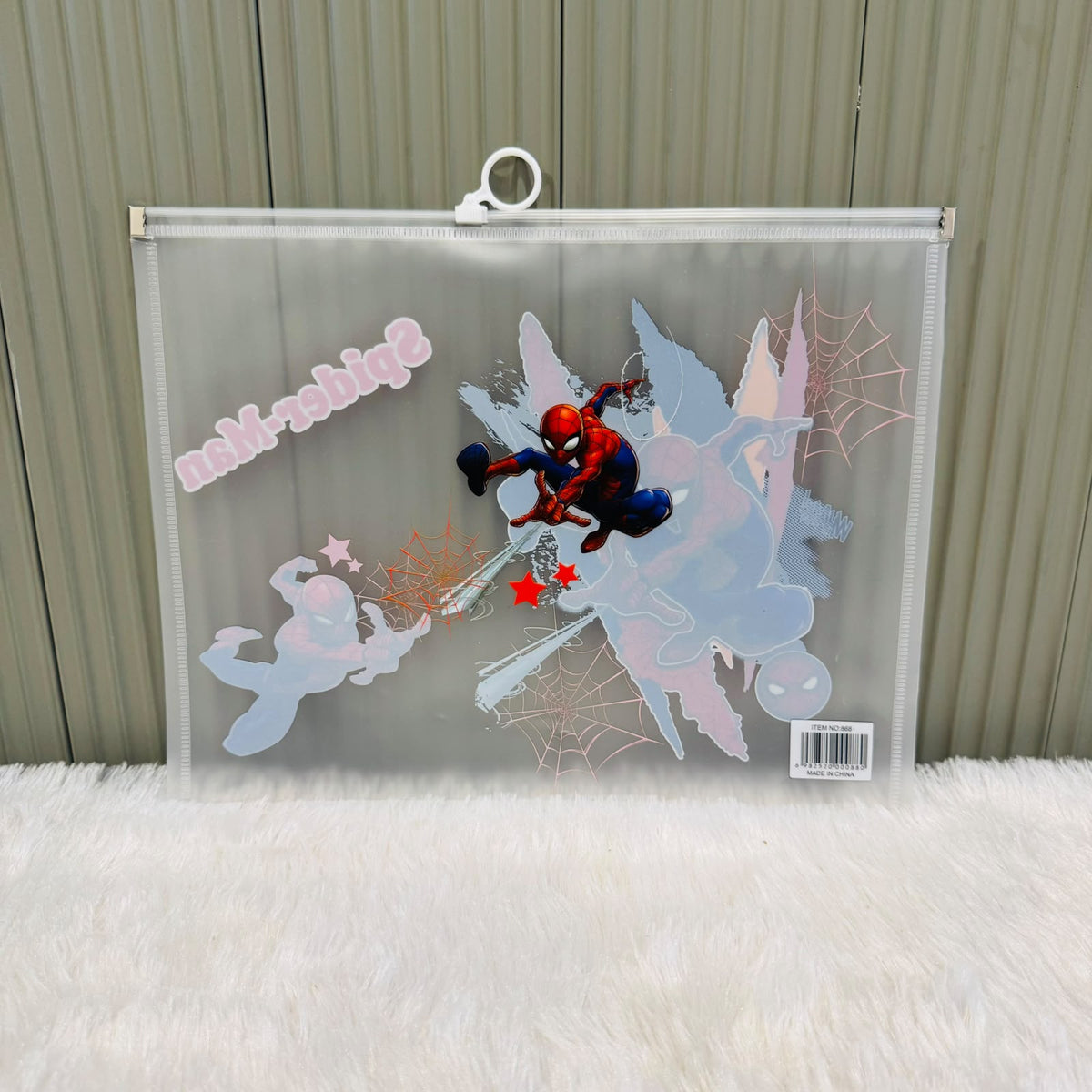 Character print Zip lock A4 size Pouch - multiprint