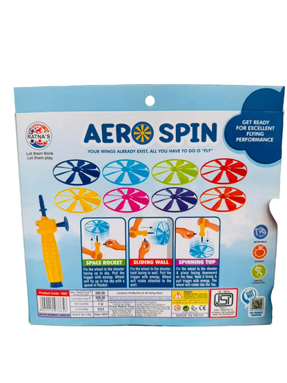 Aero Spin Flying Disc & Spinning Top Toy Set – Indoor & Outdoor Game for Kids