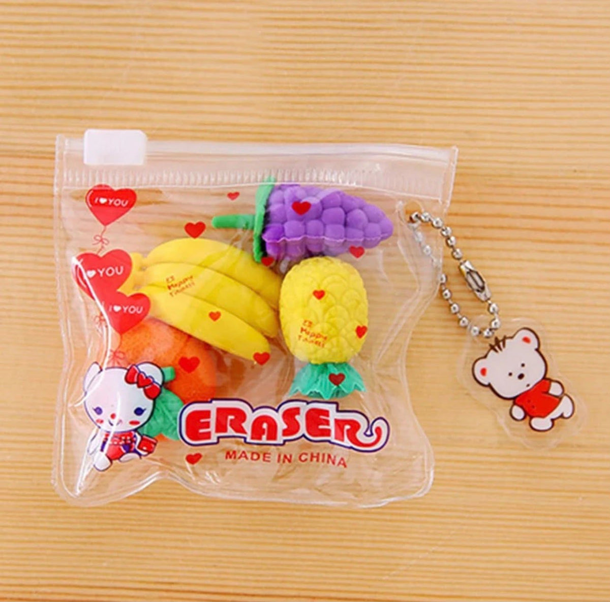Fruit Erasers - Pack of 4