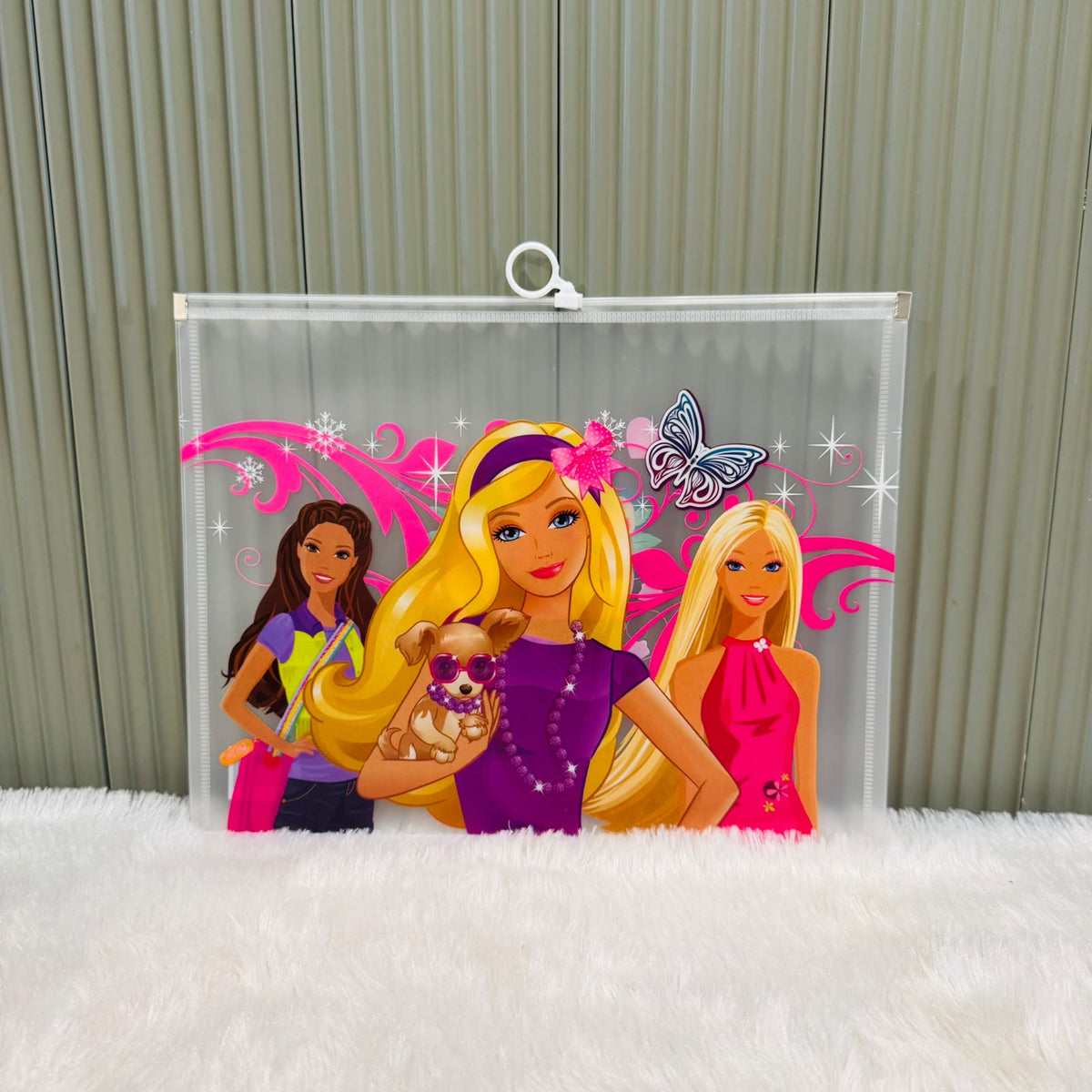 Character print Zip lock A4 size Pouch - multiprint