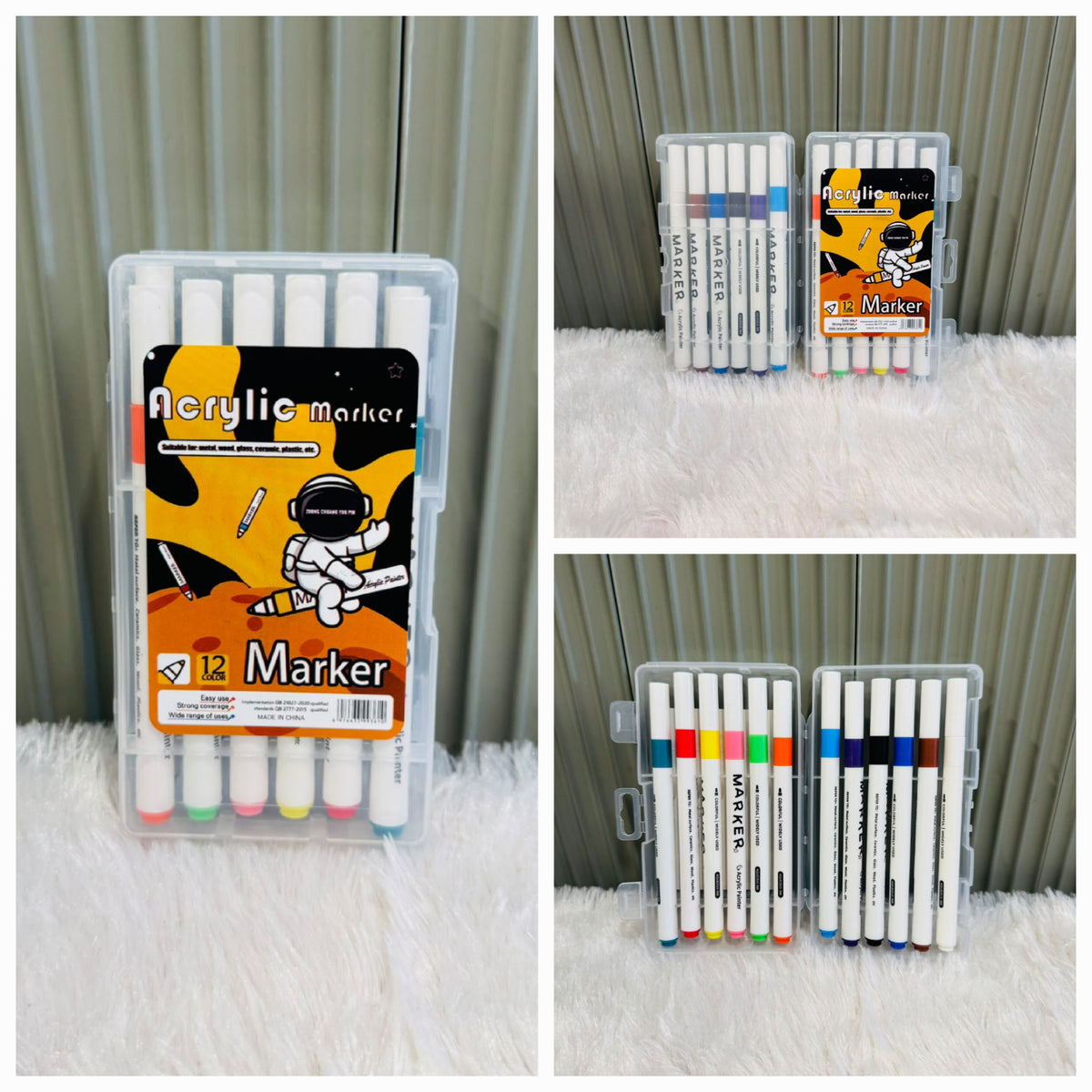 Acrylic Markers 12 colours