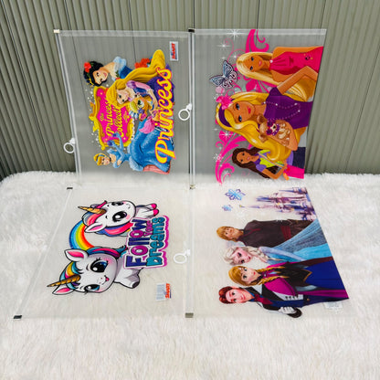 Character print Zip lock A4 size Pouch - multiprint