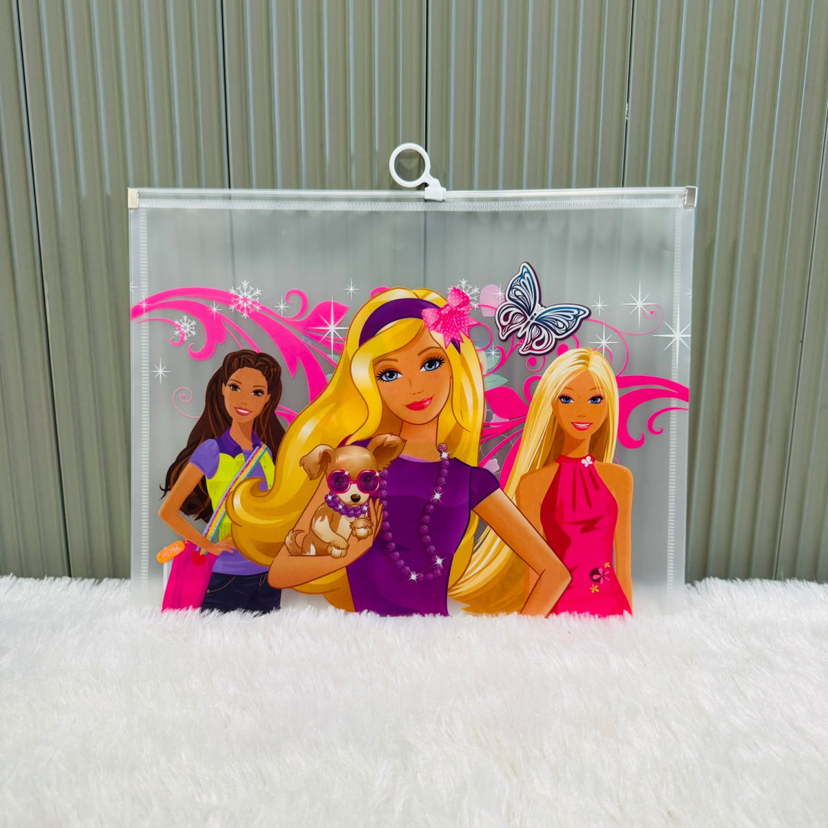 Character print Zip lock A4 size Pouch - multiprint