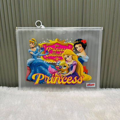 Character print Zip lock A4 size Pouch - multiprint