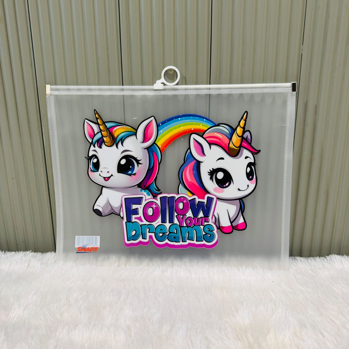 Character print Zip lock A4 size Pouch - multiprint
