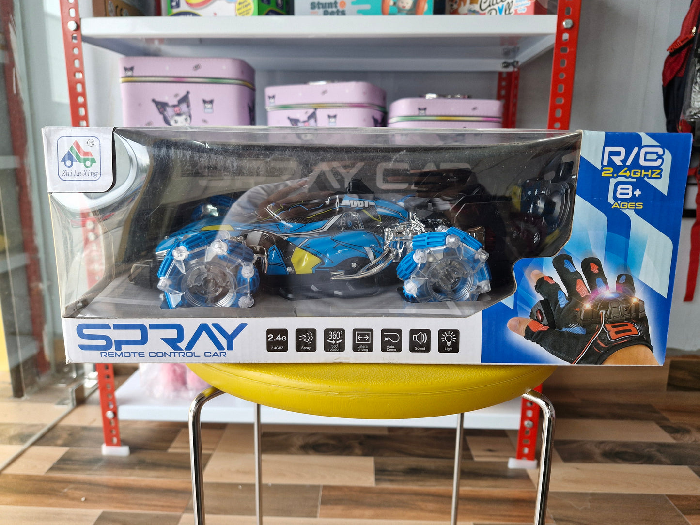 Spray Rechargeable Remote Control Extreme Drift Car | 360° Stunt RC Car with Spray, LED Lights & Music