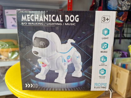 Mechanical Robot Dog Toy | Walking Action, Music, LED Lights & Sound Toy for Kids