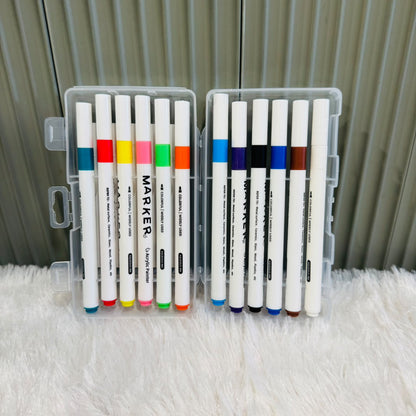 Acrylic Markers 12 colours
