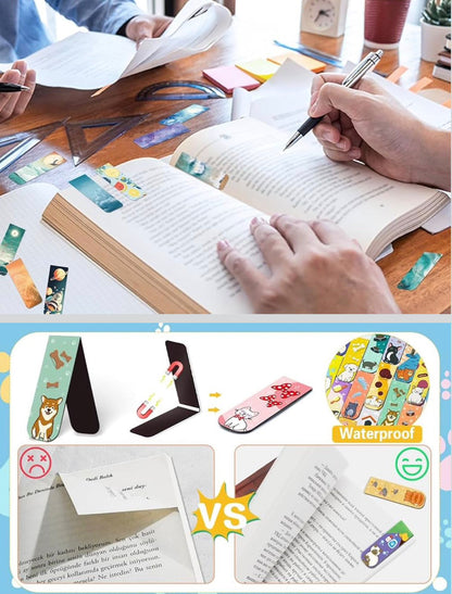 Cute Magnetic Bookmark Set 📚