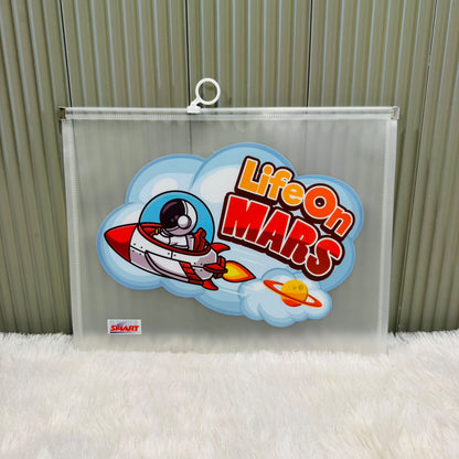 Character print Zip lock A4 size Pouch - multiprint