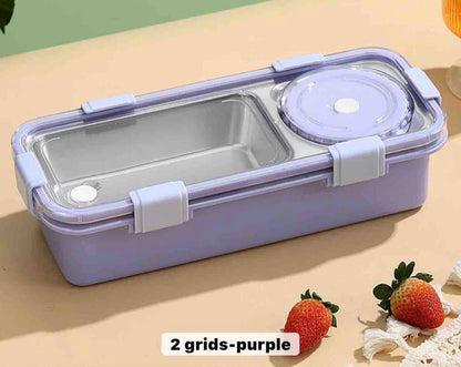 STAINLESS STEEL LUNCH BOX (600ml + 150ml) ✨🍱