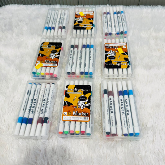 Acrylic Markers 12 colours