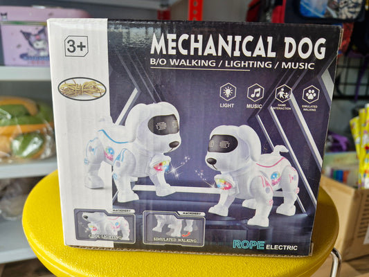 Mechanical Robot Dog Toy | Walking Action, Music, LED Lights & Sound Toy for Kids